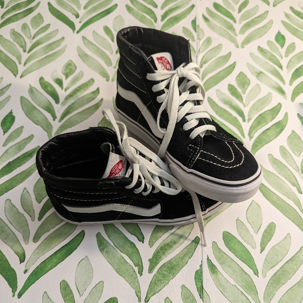 Vans Black Suede High Top Sneakers